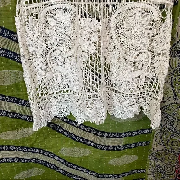 NWT For Love & Lemons Ivory Maldives Crochet Mini Dress/ Cover-Up Size Medium - Picture 7 of 15